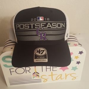 2018 postseason Rockies baseball cap